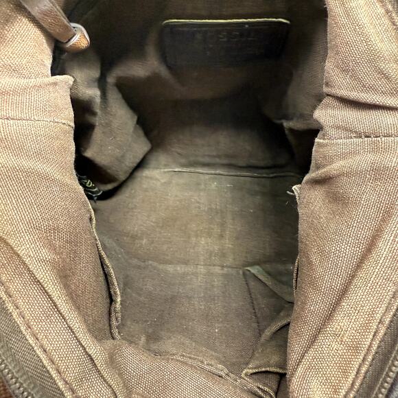 Fossil Purse Brown Leather Studded Should Bag Vintage Retro Western Country Boho - Picture 13 of 15